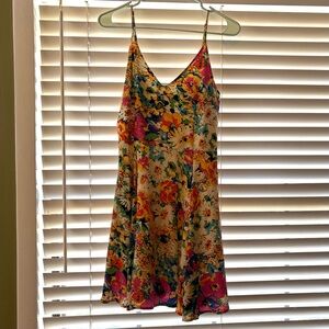 Yumi Kim Floral Silk Mini Dress - Size Small
